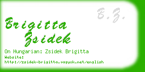 brigitta zsidek business card